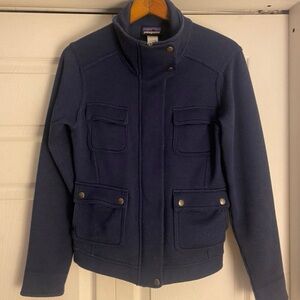Patagonia navy blue fleece jacket Size XS
